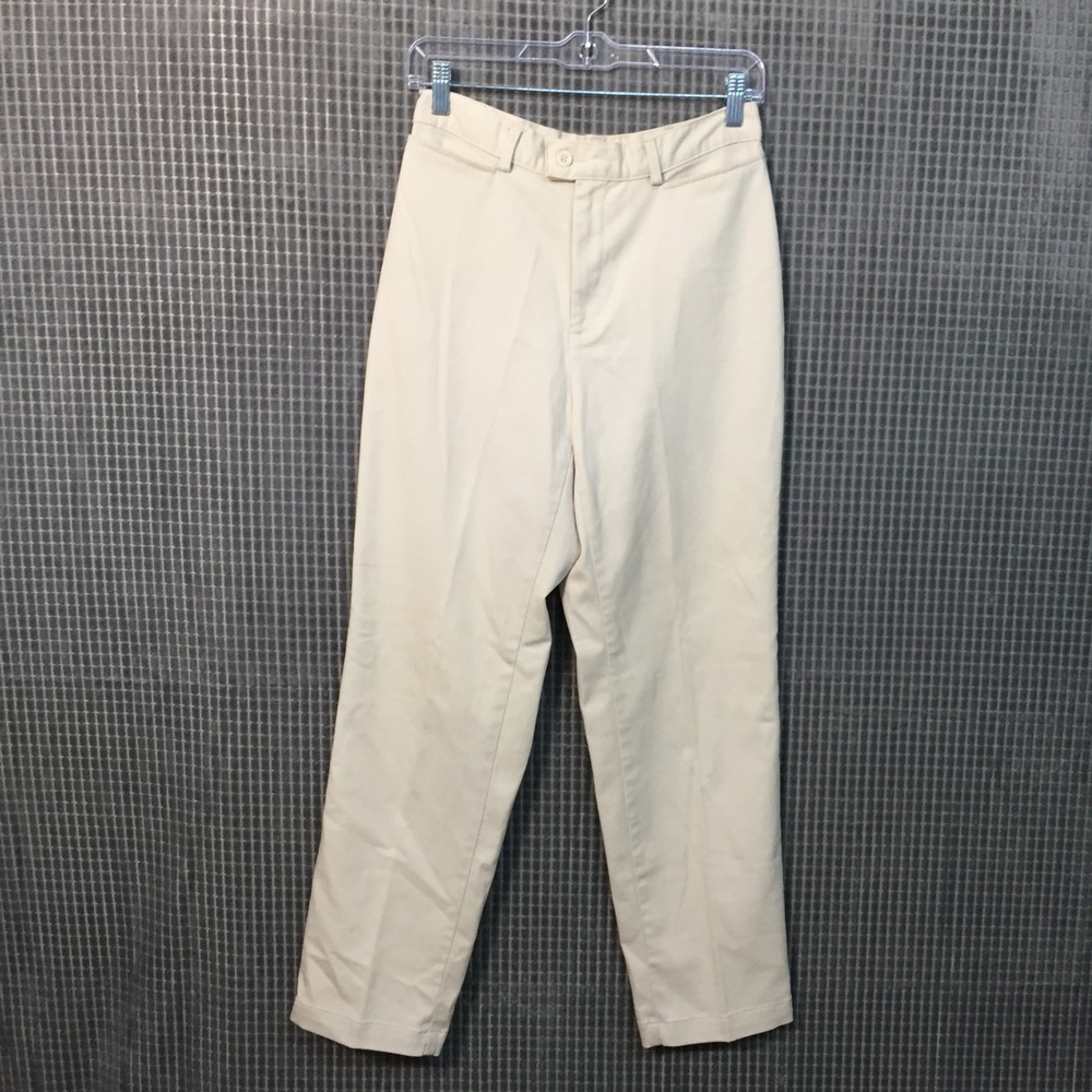 Dockers Stretch Khaki Pants Tan Straight Leg Womens 8‎ Petite Medium